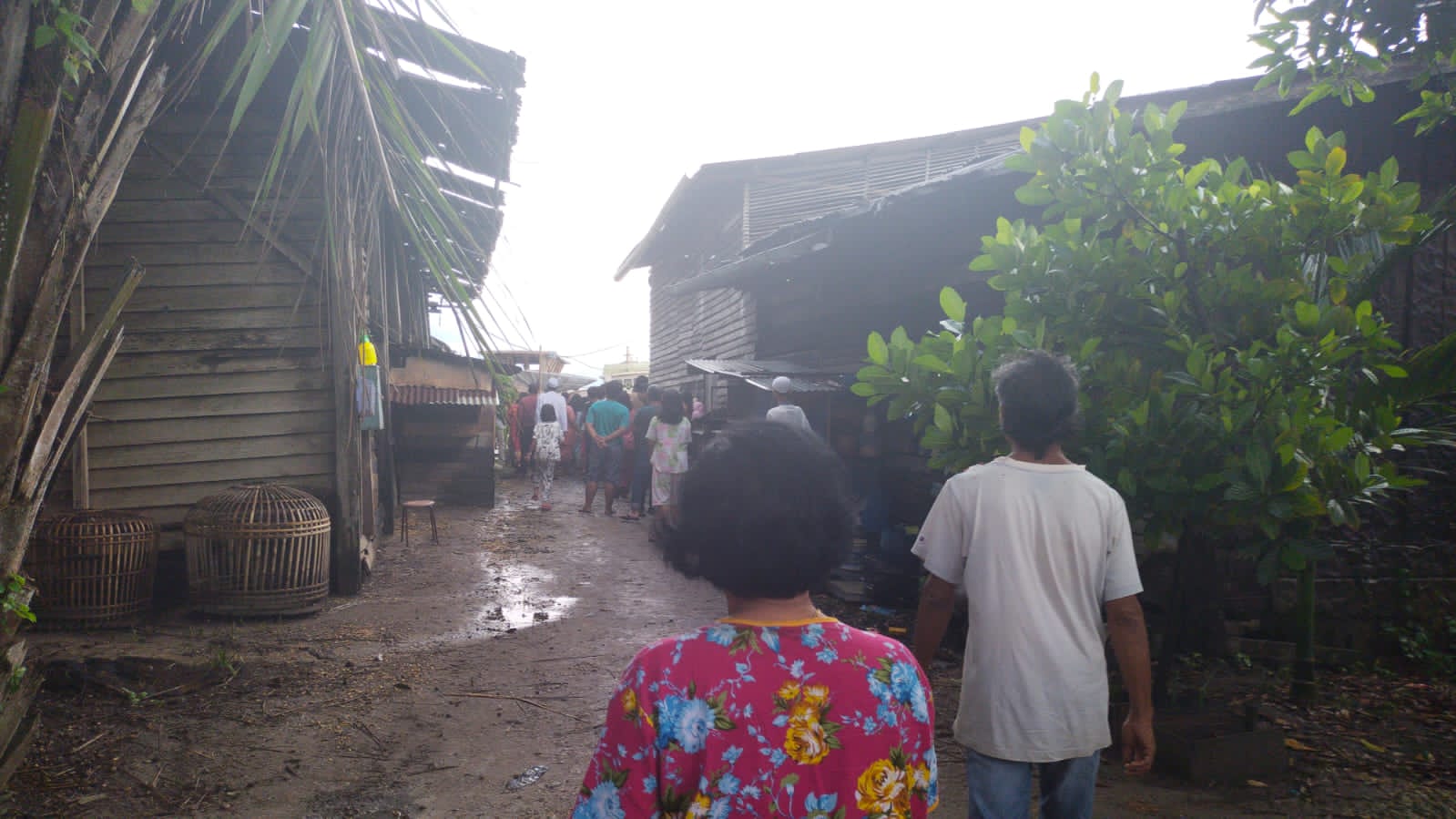 Kondisi di TKP saat kejadian Sabtu (18/09/21)