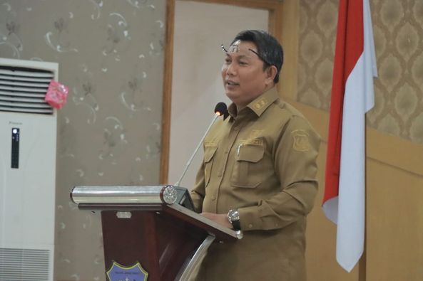 Wakil Bupati Tanjab Barat Buka Rakor Pemetaan Kerjasama Dalam Negeri Selasa (14/11).
