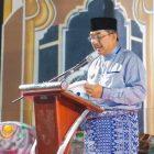 Bupati Buka Secara Resmi MTQ ke-51 Tingkat Kabupaten Tanjab Barat di Desa Dataran Kempas Senin Malam (13/11/23).