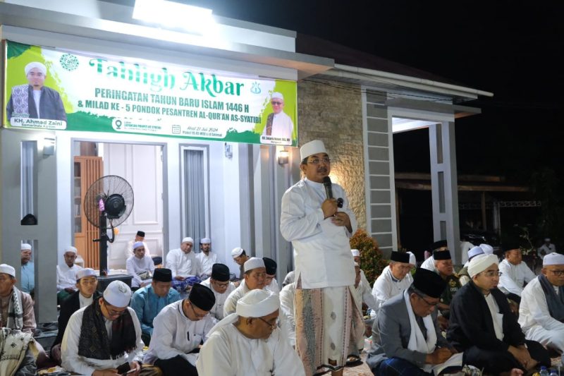 Bupati Hadiri Tabligh Akbar di Ponpes As Syatibi Tanjab Barat Minggu (21/07/24).