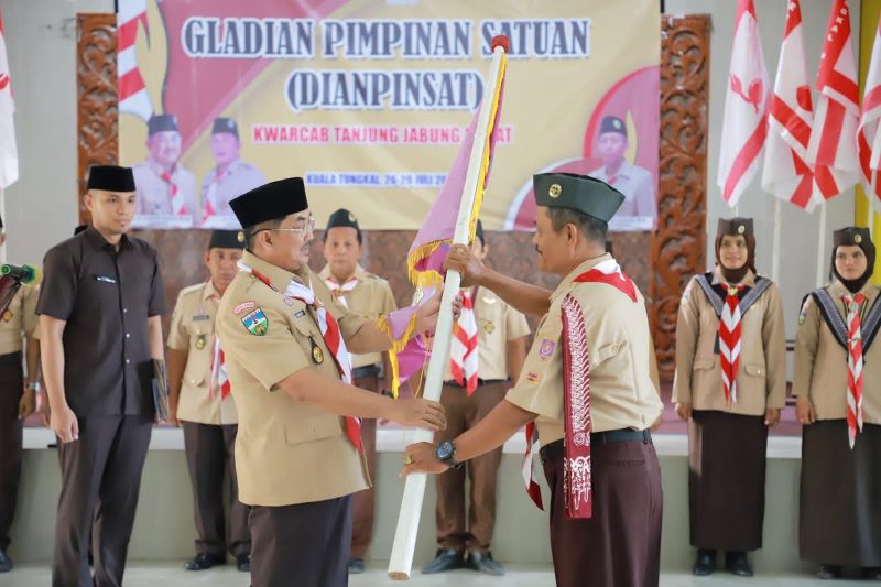 Bupati Resmi Buka Kegiatan Dianpinsat Kwarcab Gerakan Pramuka Tanjung Jabung Barat Jum'at (26/07/24