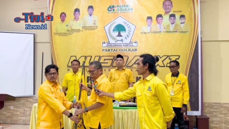 Terpilihnya Syufrayogi SYaiful, S.IP, MH Secara Aklamasi menjadi Ketua DPD GOLKAR Tanjab Barat Periode 2025-2030 Pada MUSDA DPD Partai GOLKAR Tanjab Barat ke-XI Jum'at (30/01/26)